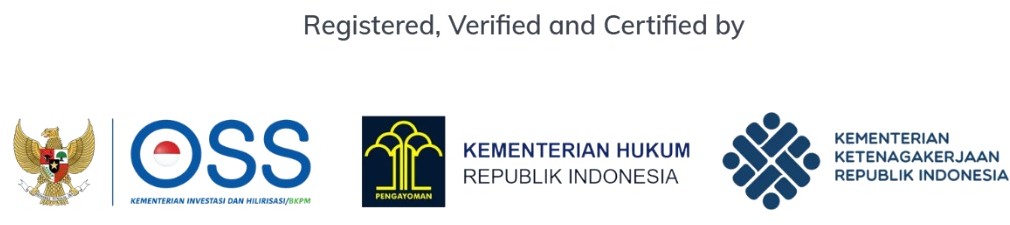 Terdaftar di OSS, Kementerian Hukum dan Kementerian Ketenagakerjaan RI